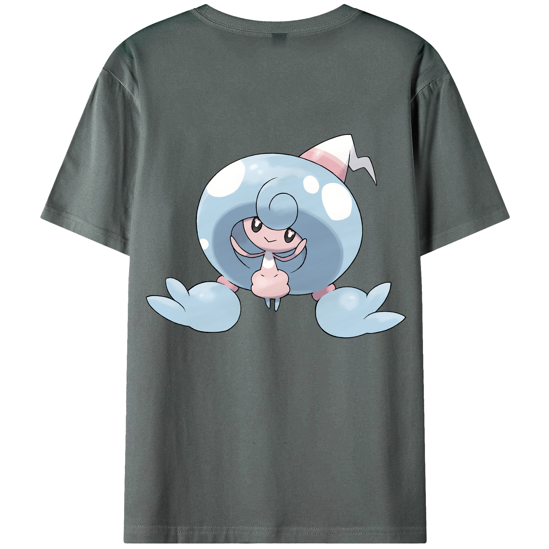 （画像用） ポケットモンスター Pokémon 綿100％ メンズ半袖Tシャツ（バックプリント） 通気性